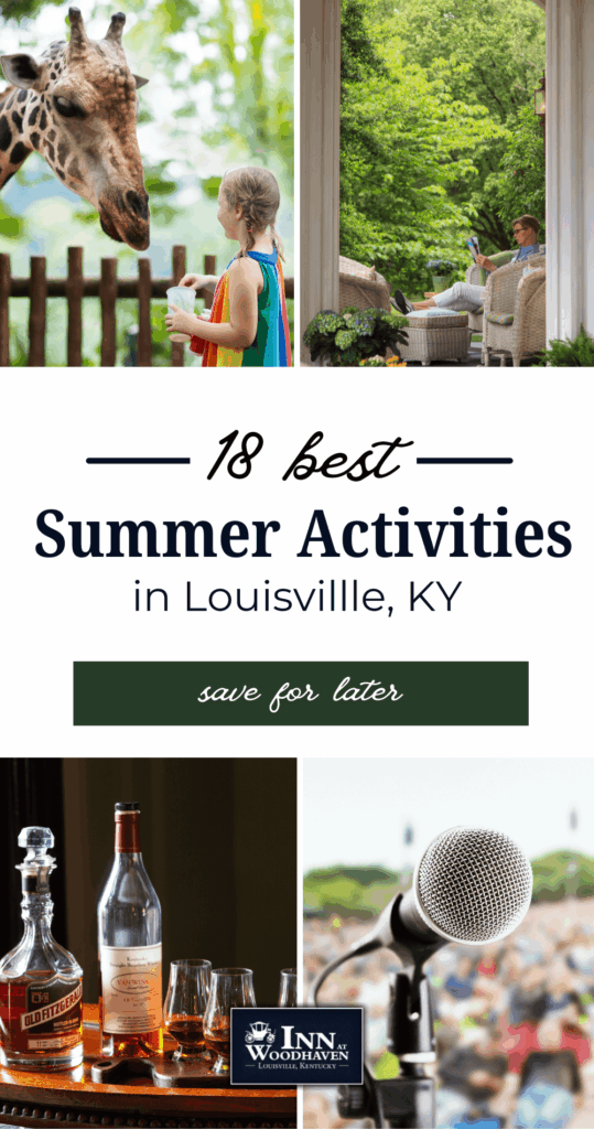 Collage of summer activities in Louisville, Kentucky