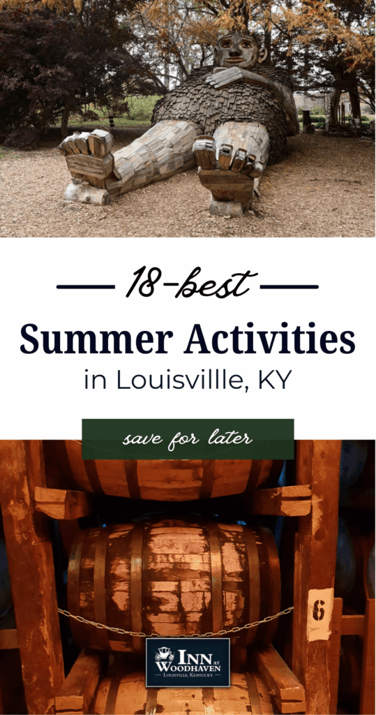 Collage of summer activities in Louisville, Kentucky