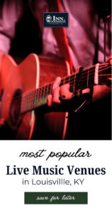 Person holding an acoustic guitar with a red light cast over the image.